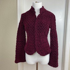Velour Textured Weaved Jacket